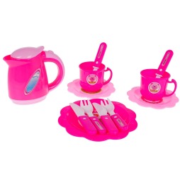 Birthday Set with Pink Cake for Kids