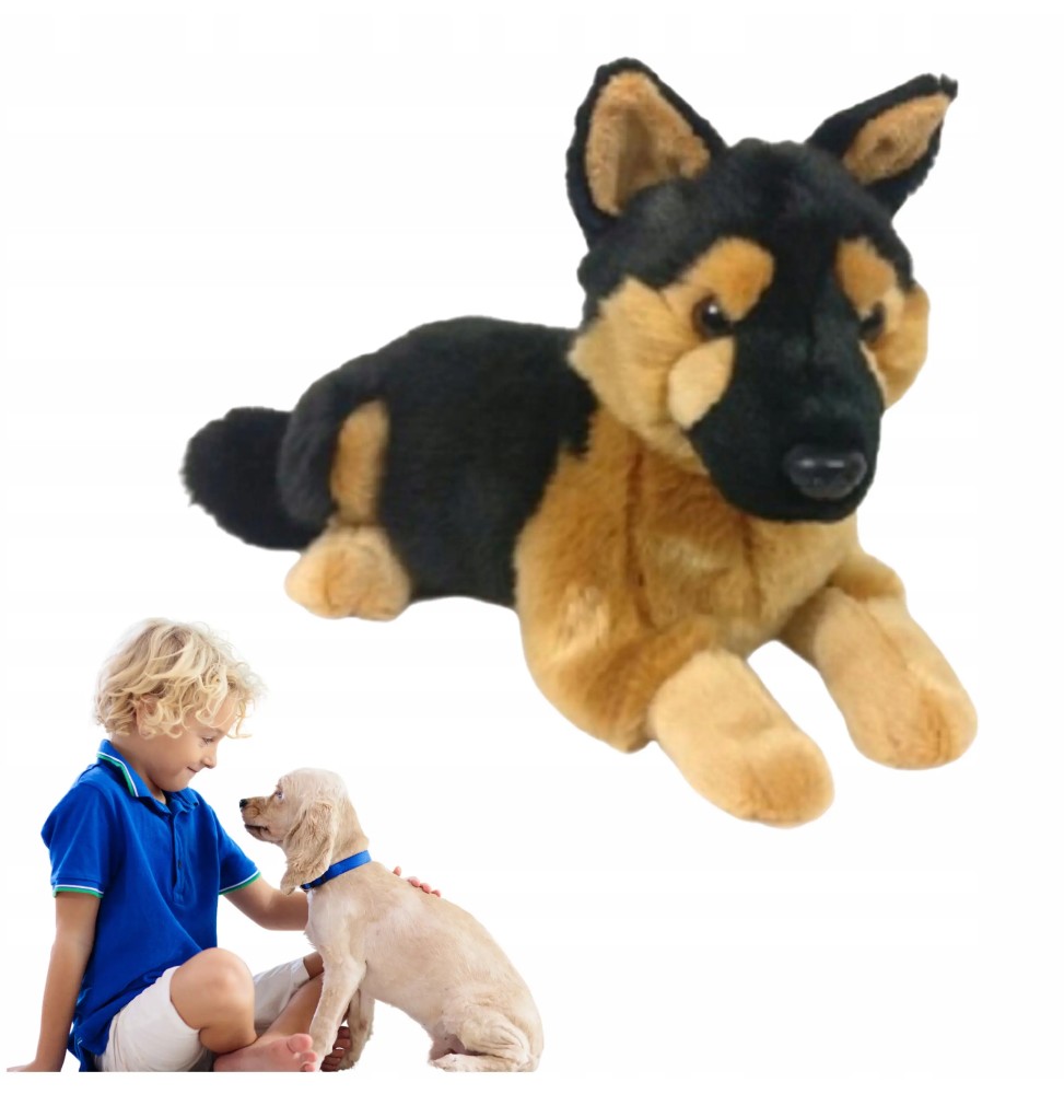 Plush Laying Dog for Kids