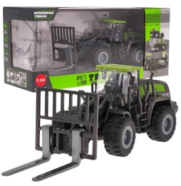 Metal Forklift in Black and Green for Kids