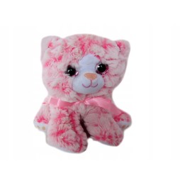 Plush Kitten with Sound 18 cm Pink