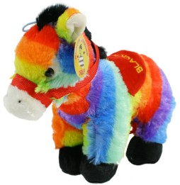 Rainbow Plush Donkey 30 cm