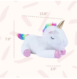 Unicorn din pluș cu set de 5 jucării