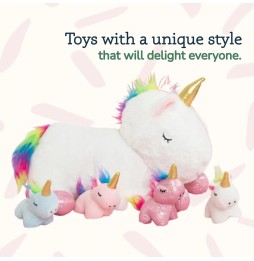 Plush Unicorn with 5 Stuffed Animals Set