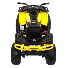 Vehicul quad atv desert galben pentru copii