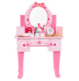 Wooden Vanity Table with Accessories for Girls