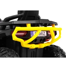 Vehicul quad atv desert galben pentru copii