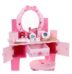 Wooden Vanity Table with Accessories for Girls