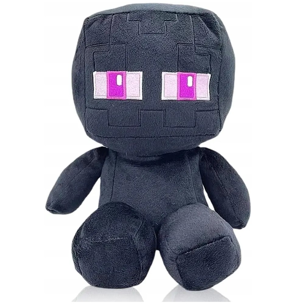 Czarny pluszak Enderman z Minecraft 30 cm