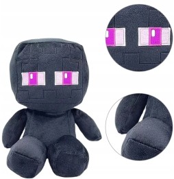 Czarny pluszak Enderman z Minecraft 30 cm