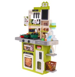 Kids Kitchen with Lights and Sounds 63pcs Green