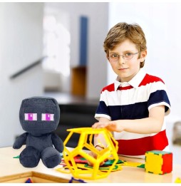 Czarny pluszak Enderman z Minecraft 30 cm