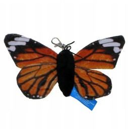 Orange Plush Butterfly Keychain 18 cm