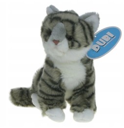 Dubi Gray Striped Cat Plush Toy 23 cm