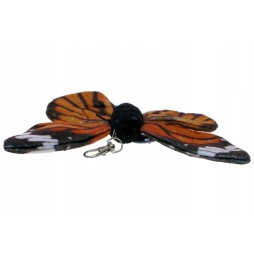 Orange Plush Butterfly Keychain 18 cm