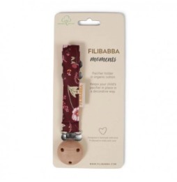 Filibabba Pacifier Clip Fall Flowers