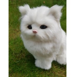 Large Standing White Cat