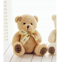 Small Teddy Bear with Bow Tie 18 cm