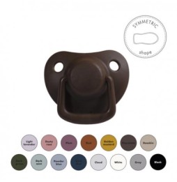 Filibabba Silicone Pacifiers 2 pcs. 0m+ chocolate