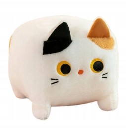 20 cm White Square Cat Plush Toy