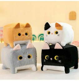 20 cm White Square Cat Plush Toy