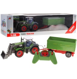 Remote Control Tractor with Excavator for Kids 3+