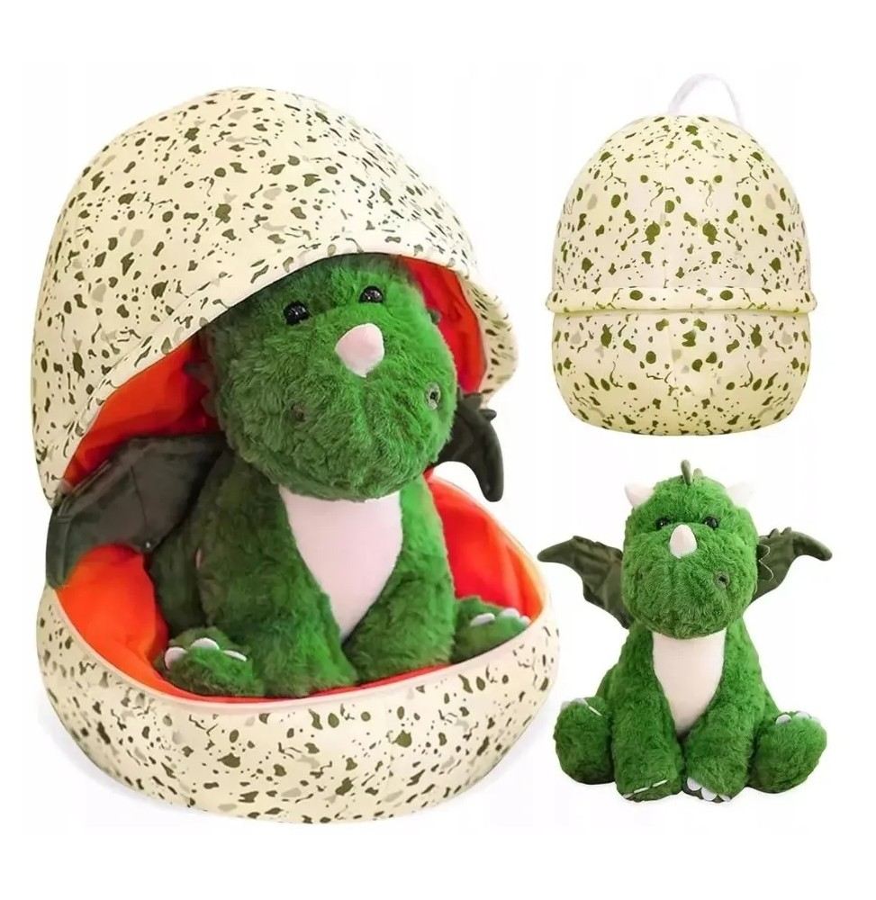 Plush Dinosaur in Egg 35 cm - Perfect Gift