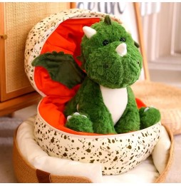 Plush Dinosaur in Egg 35 cm - Perfect Gift