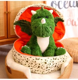 Plush Dinosaur in Egg 35 cm - Perfect Gift