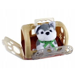 Plush Puppy Set with Carrier for Kids