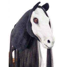 Realistic Black and White Hobby Horse A4