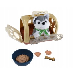 Plush Puppy Set with Carrier for Kids