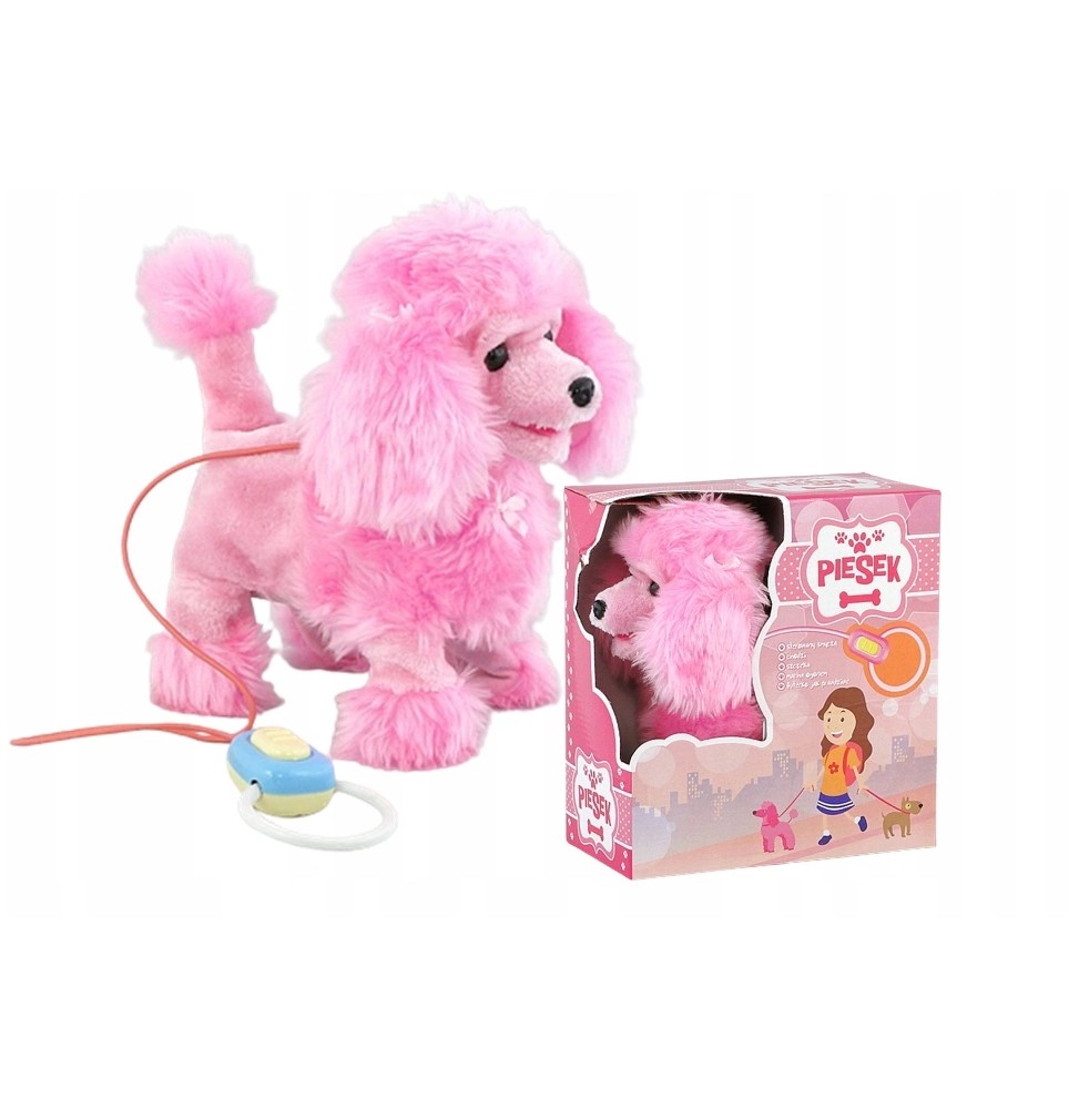 Pink Battery-Powered Dog Toy for Kids