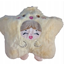 Star Plush Pillow 20cm Yellow