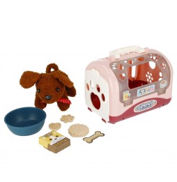 Plush Puppy Set with Carrier for Kids