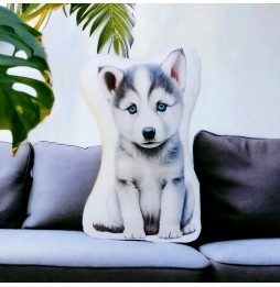 Perna pufoasă cățel husky 45 cm