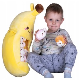 Pudding Pillow with Plush Monkeys