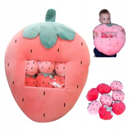 Strawberry Pudding Pillow Plush Toy