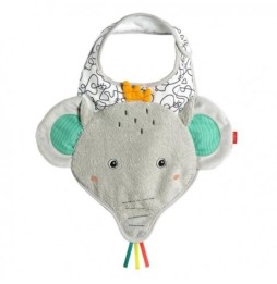 Velcro Bib, Elephant from DoBabyDoo Collection