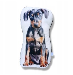 Poduszka piesek doberman z mikrofazy