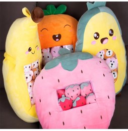 Pudding Pillow with Plush Monkeys