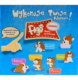 Interaktywny piesek Figo reagujący na komendy