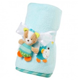 Fox Plush Toy Blanket, Sleeping Forest