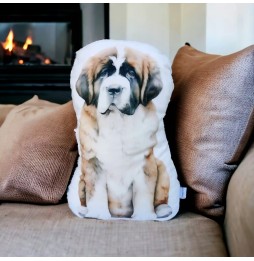 Bernese Mountain Dog Pillow Made of Microfiber