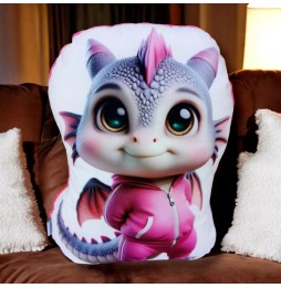 Pink Dragon Pillow 40 cm - Uszyciuch