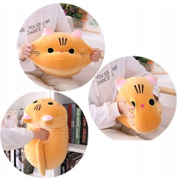 Cuddly Fat Cat Plush Toy 25 cm Brown