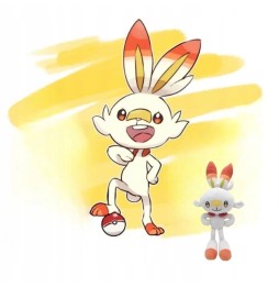 Pluș Pokemon Scorbunny 36cm