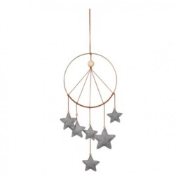 Filibabba Star Pendant Grey Melange Decor