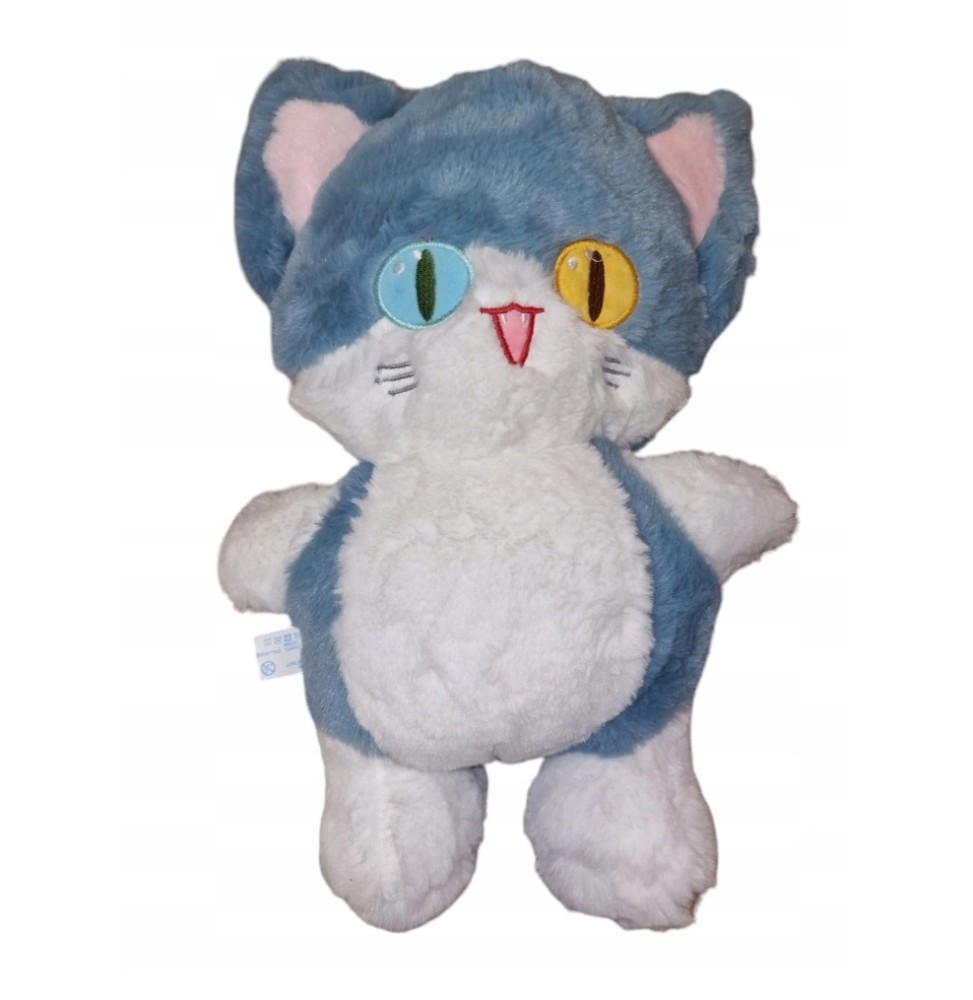 Large Plush Kitten with Shark Tail