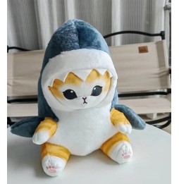 Plush Shark Cat Toy 25cm