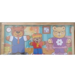 Wooden Puzzle Dressing Up Bears VTech